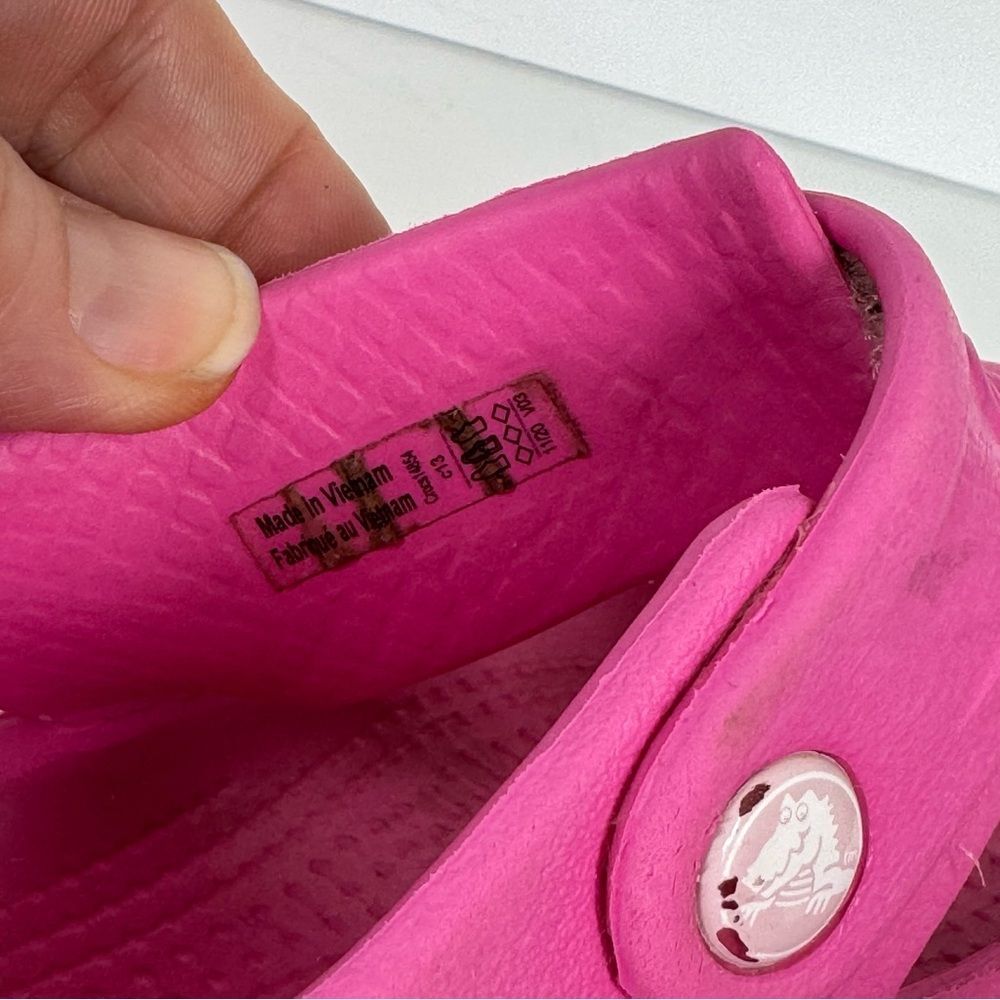 Crocs Kids Crocband II Sandals Water Shoes Pink Summer Girls Size 13 14854 - Picture 8 of 11